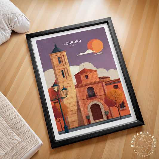 Logroño travel poster – view 2