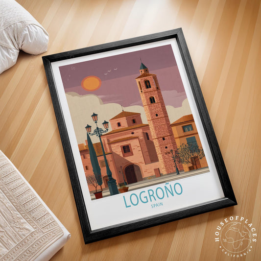 Logroño travel poster – view 2