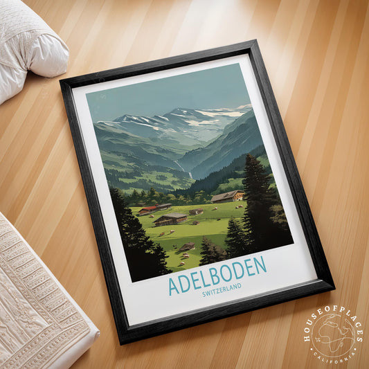 Adelboden travel poster – view 2