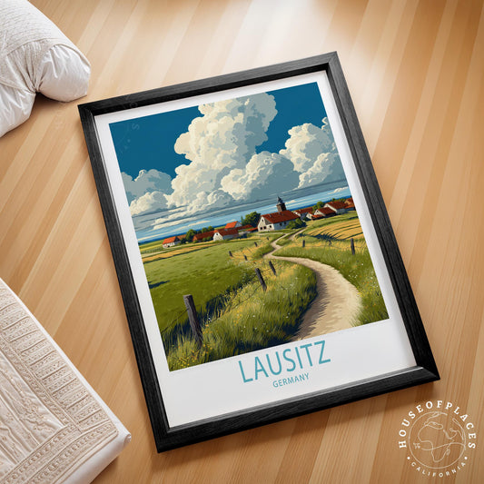 Lausitz travel poster – view 2