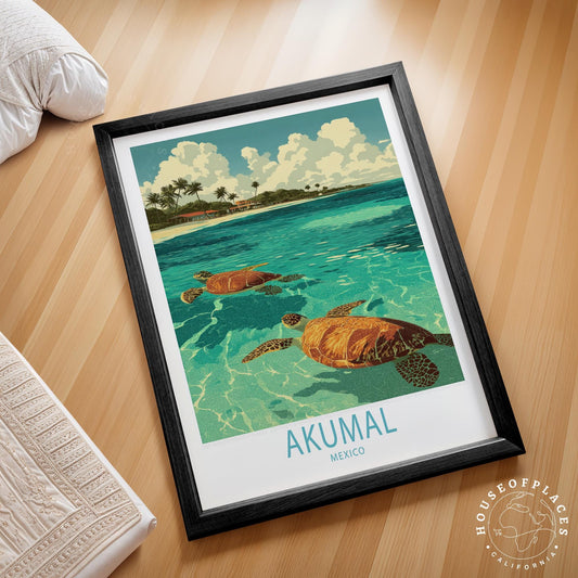 Akumal travel poster – view 2