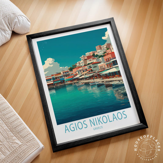 Agios Nikolaos travel poster – view 2