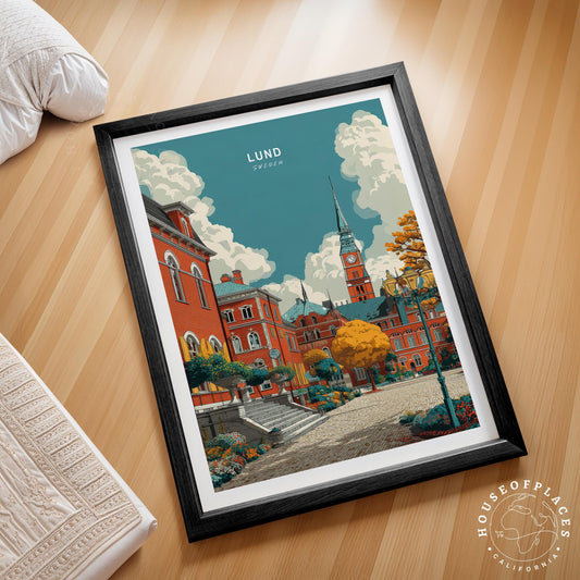 Lund travel poster – view 2