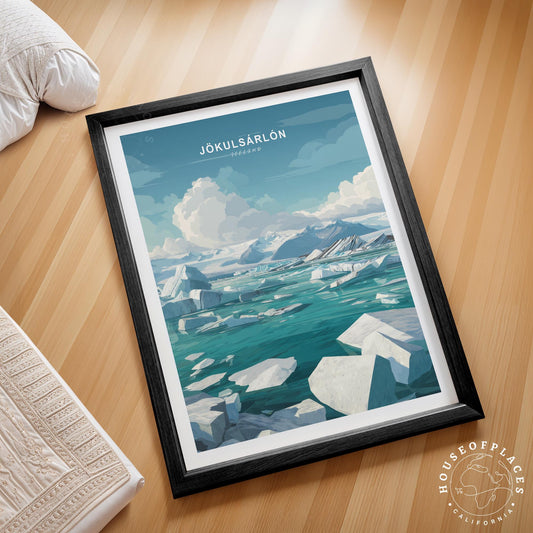 Jökulsárlón travel poster – view 2