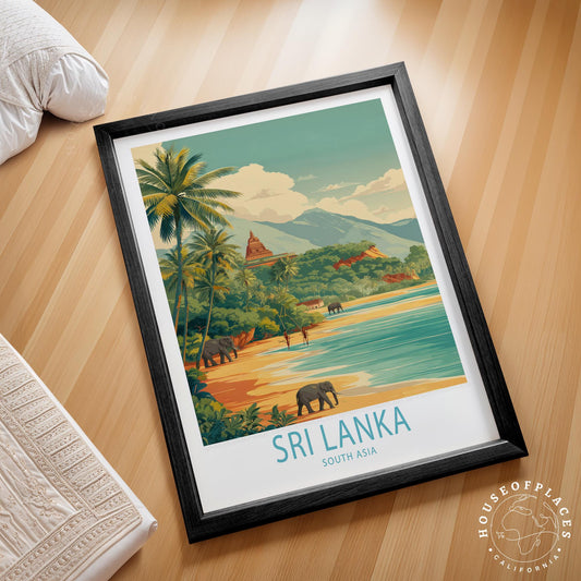 Sri Lanka South Asia travel poster – view 2
