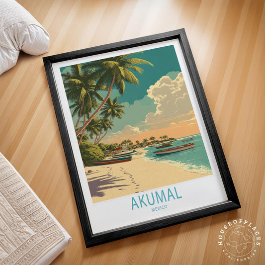 Akumal travel poster – view 2