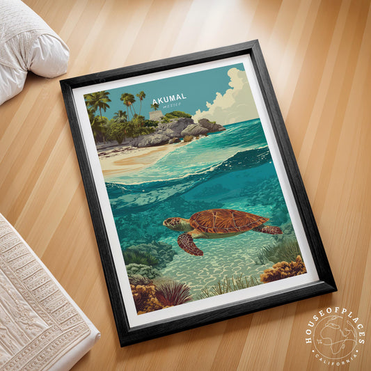 Akumal travel poster – view 2