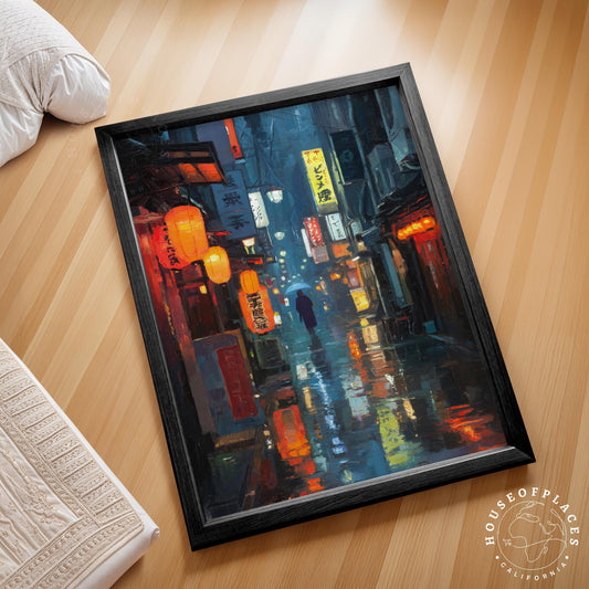 Tokyo Street at Night travel poster – view 2