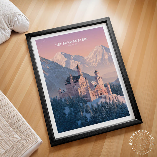 Neuschwanstein travel poster – view 2