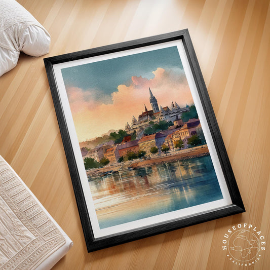 Budapest travel poster – view 2