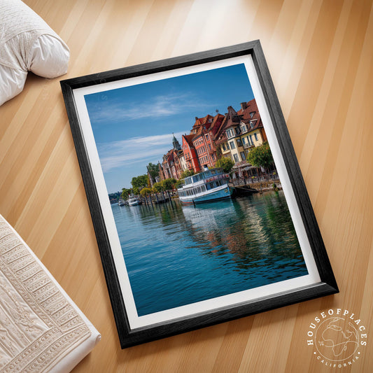 Konstanz Lakefront travel poster – view 2