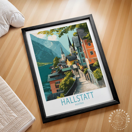 Hallstatt travel poster – view 2