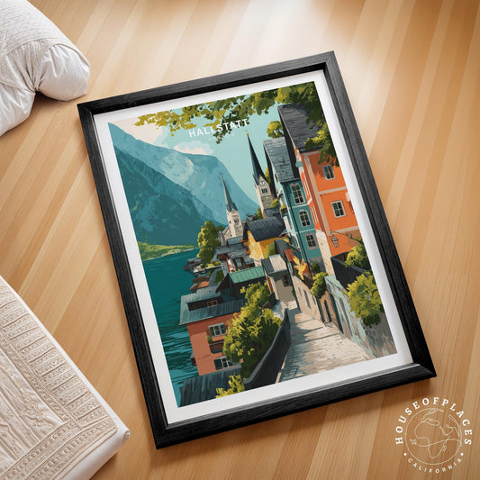 Hallstatt travel poster – view 2