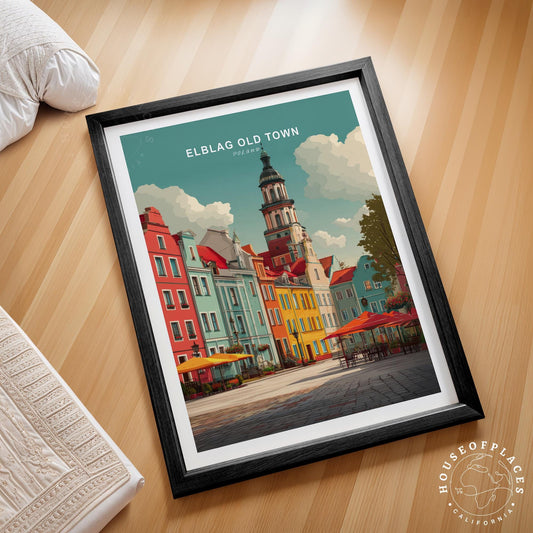 Elbląg Old Town travel poster – view 2