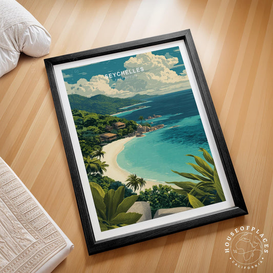 Seychelles East Africa Shores travel poster – view 2
