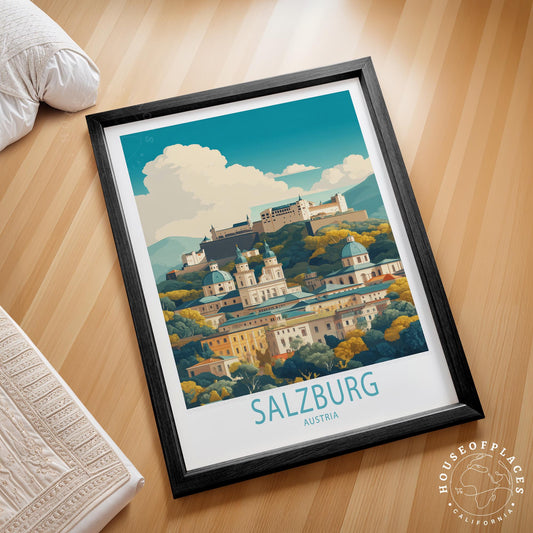 Salzburg travel poster – view 2