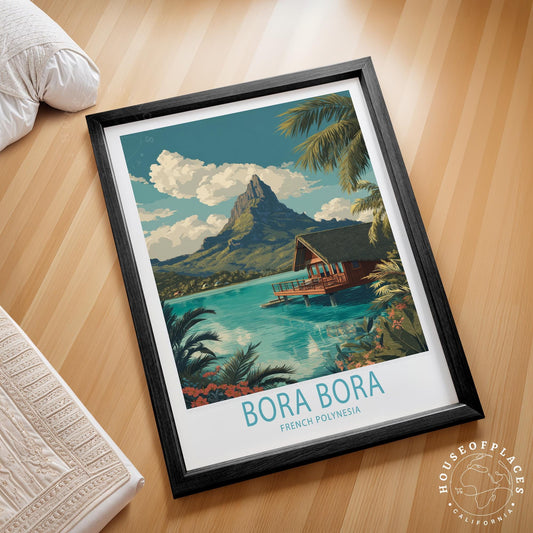 Bora Bora Lagoon travel poster – view 2