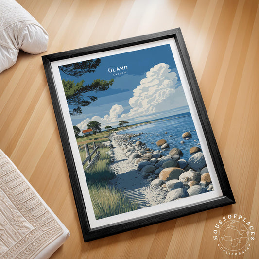 Öland Island Shore travel poster – view 2