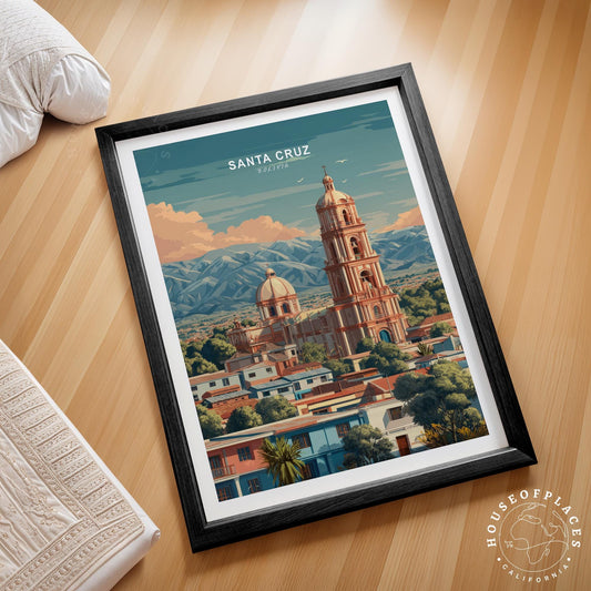 Santa Cruz travel poster – view 2