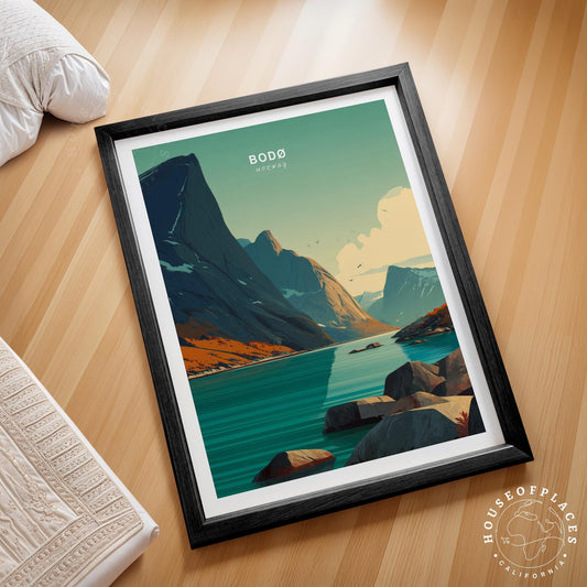 Bodø travel poster – view 2