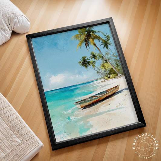 Dominican Republic Caribbean travel poster – view 2