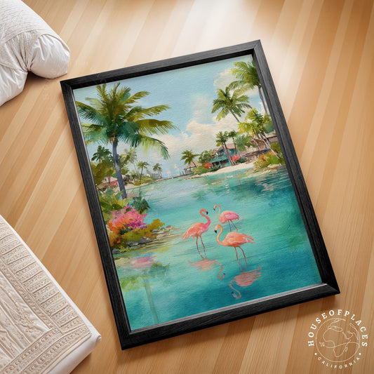 Aruba Caribbean travel poster – view 2