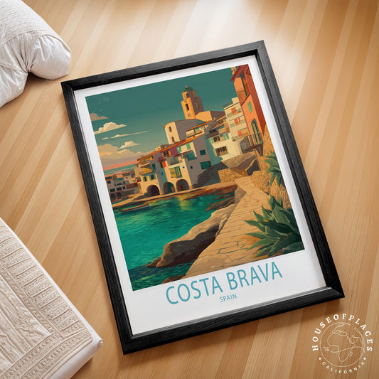Costa Brava travel poster – view 2