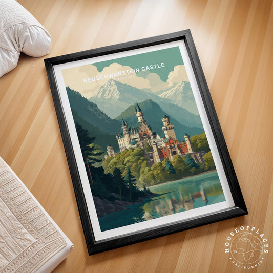 Neuschwanstein Castle travel poster – view 2