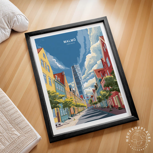 Malmo travel poster – view 2
