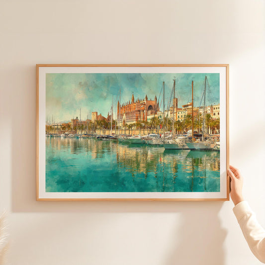 Palma de Mallorca travel poster – view 2