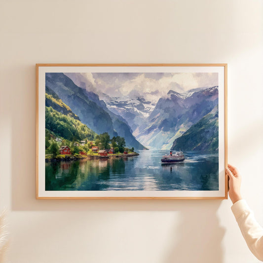 Norwegian Fjords travel poster – view 2