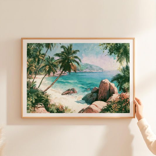 Seychelles travel poster – view 2