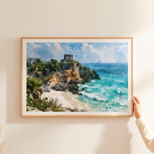 Tulum travel poster – view 2