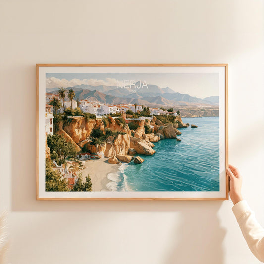 Nerja travel poster – view 2