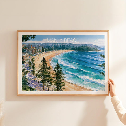 Manly Beach travel poster – view 2