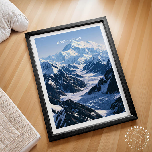 Mount Logan Yukon travel poster – view 2