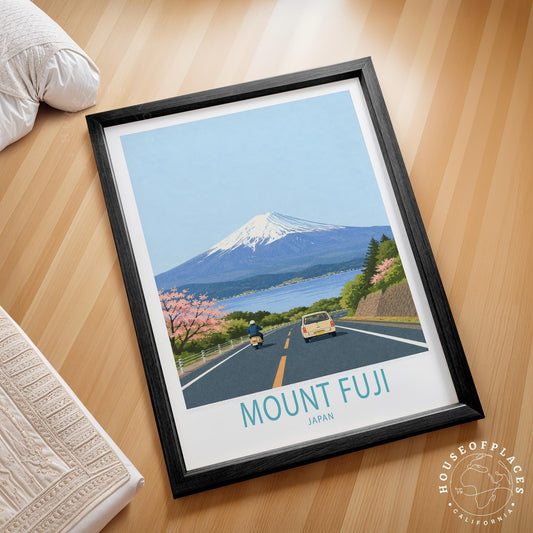 Mount Fuji travel poster – view 2
