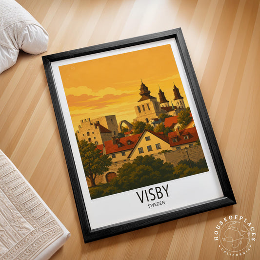Visby travel poster – view 2