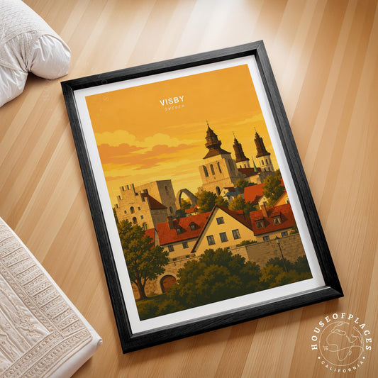 Visby travel poster – view 2