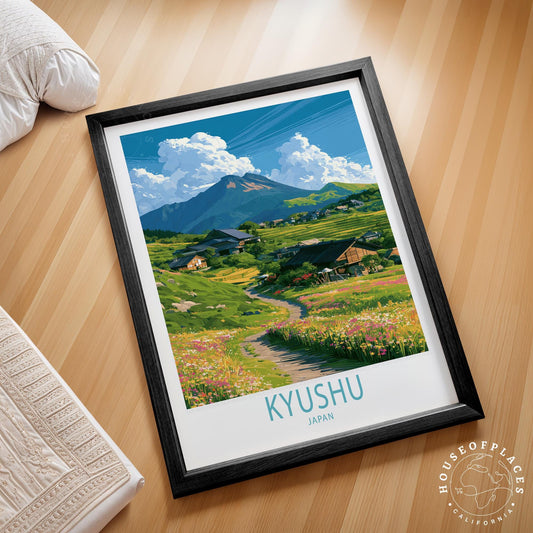 Kyushu travel poster – view 2