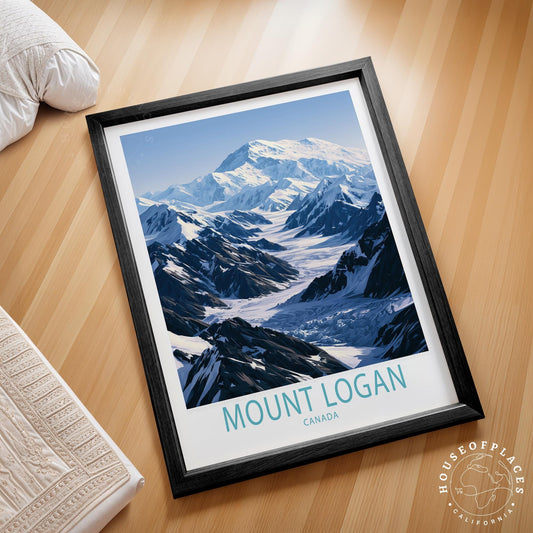 Mount Logan travel poster – view 2