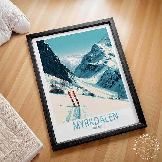 Myrkdalen travel poster – view 2