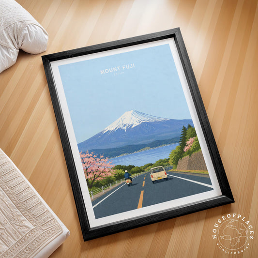 Mount Fuji travel poster – view 2