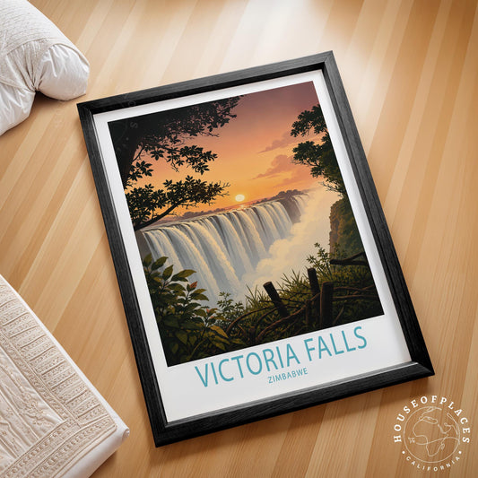 Victoria Falls travel poster – view 2