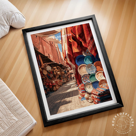 Marrakesh travel poster – view 2