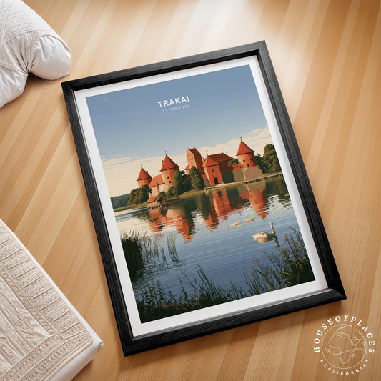 Trakai travel poster – view 2