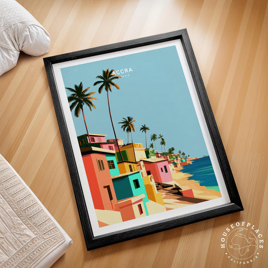 Accra travel poster – view 2