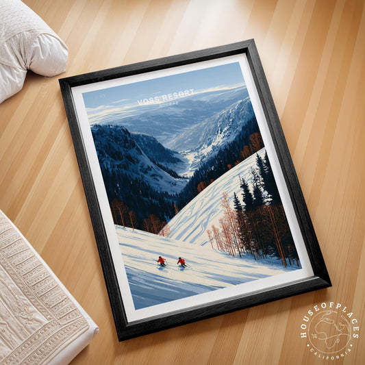 Voss Snowy Mountain travel poster – view 2
