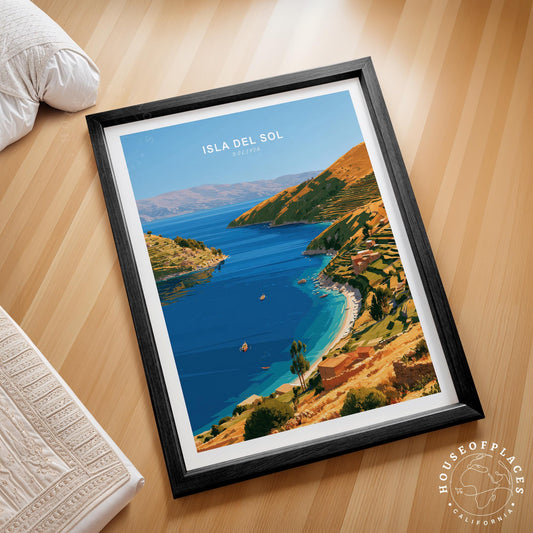 Isla del Sol travel poster – view 2