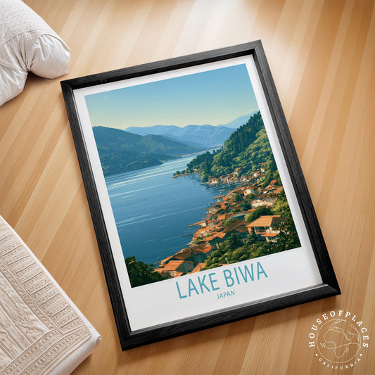 Lake Biwa travel poster – view 2